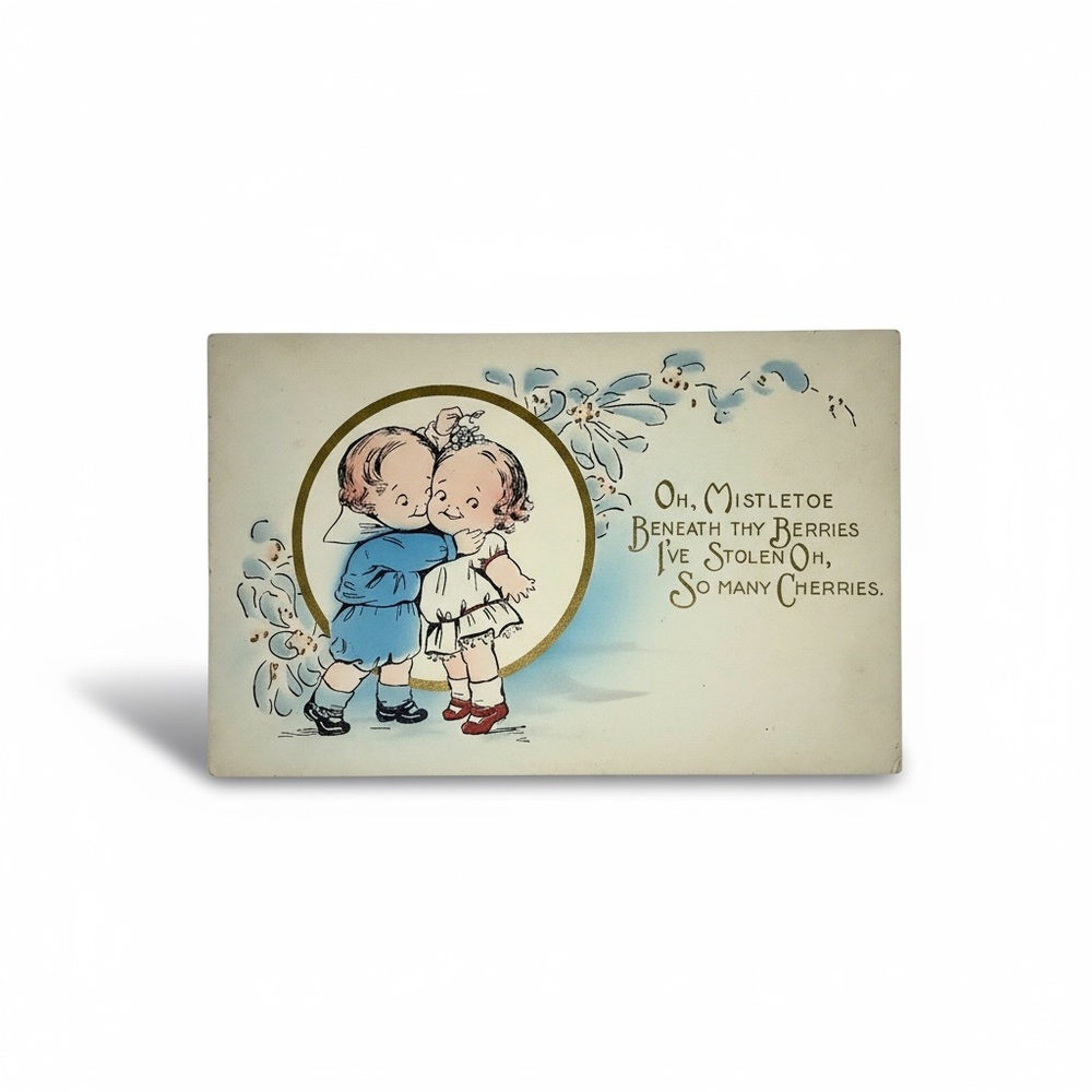 Vintage Christmas Postcard by Kewpie